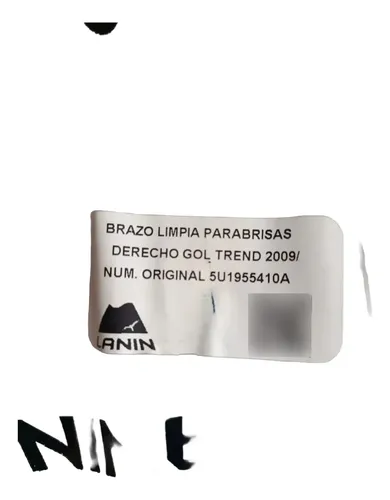 Brazo Limpiaparabrisa Derecho Gol Trend Hasta 2013