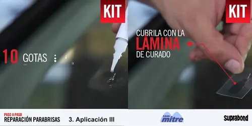 Kit Set Suprabond Repara Parabrisas Vidrio Cristal