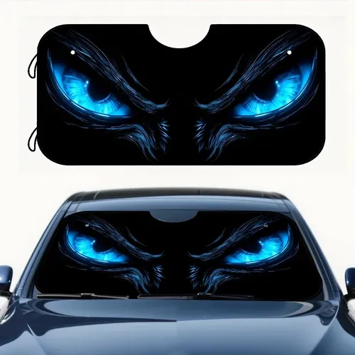 Parabrisas Delantero De Coche Ing Blue Eye Dark Art Design Sun Vi, 1 Unidad