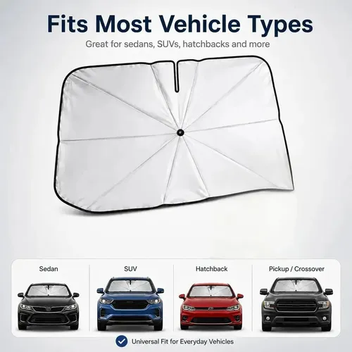 Parasol Para Parabrisas De Coche, Protección Uv, Plegable
