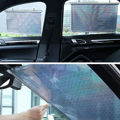 Parasol Retráctil Para Coche, Protección Automática, Parabrisas