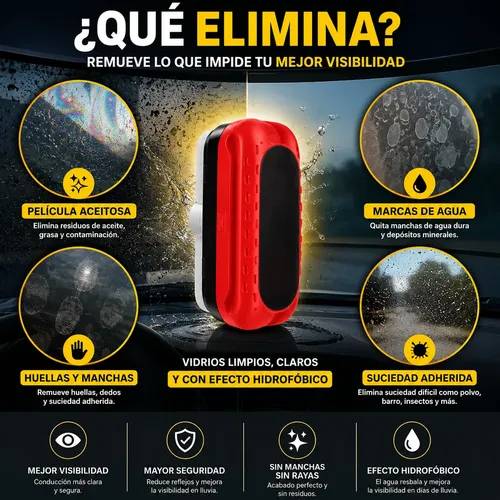 Pack X2 Limpiador De Parabrisas Con Efecto Repelente Al Agua
