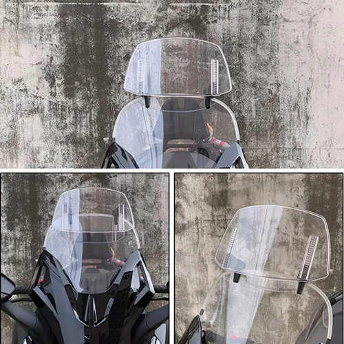 Alerón De Extensión De Parabrisas Ajustable Para Motocicleta