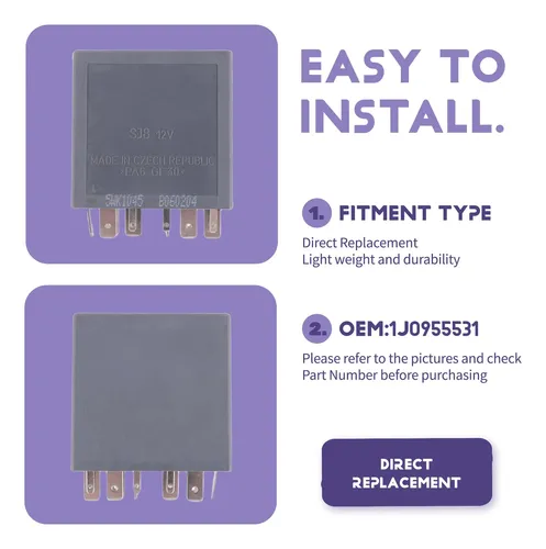 Relé De Control De Limpiaparabrisas De Coche 1j0955531 Fit Beet