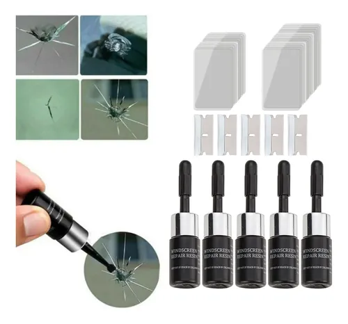 5x Kit De Herramientas For Grietas De Resina De Parabrisas