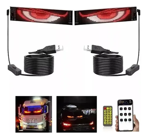2 Ojales Led Para Parabrisas De Coche Y Camión De 60 Cm