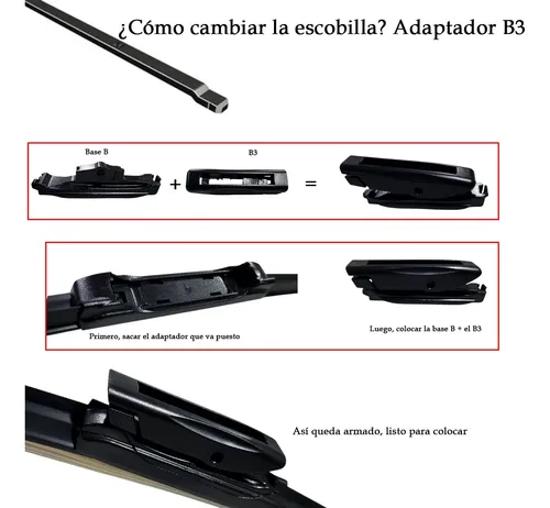 Kit 2 Escobillas Delanteras Flex Goma Citroen C4 2004 A 2014