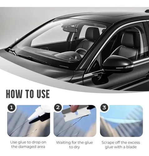 Crack Repair Kit, Upgraded Car Windshield Cracks Gone Glass