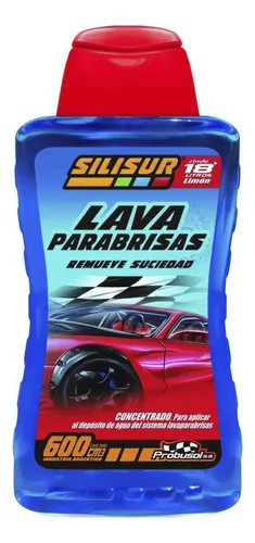 Lavaparabrisas Concentrado 600 Cc Rinde 15 Litros Silisur