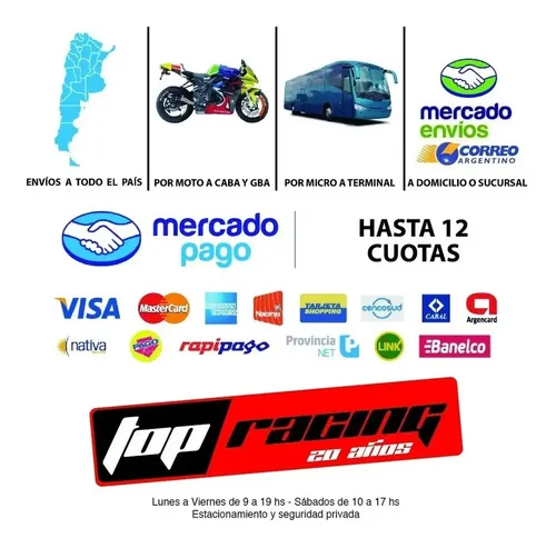 Parabrisas Bmw R1200/1250 Gs 2013/2022 Top Racing
