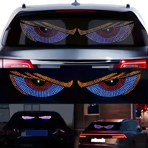 Faro Decorativo Ojos Diablo Led Parabrisas Coche Tuning