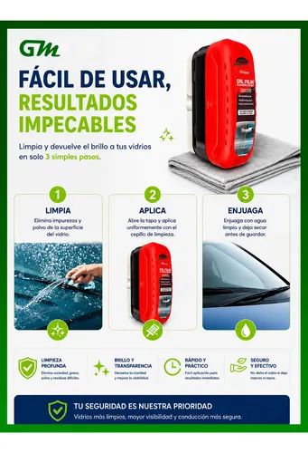 Cepillo Limpia Parabrisa Autos Vidrio Anti Empañante