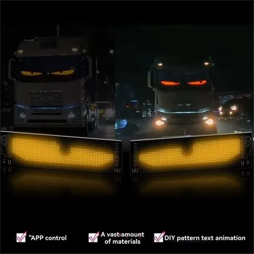 F-panel De Parabrisas Led Rgb Para Coche, Pantalla Led Para