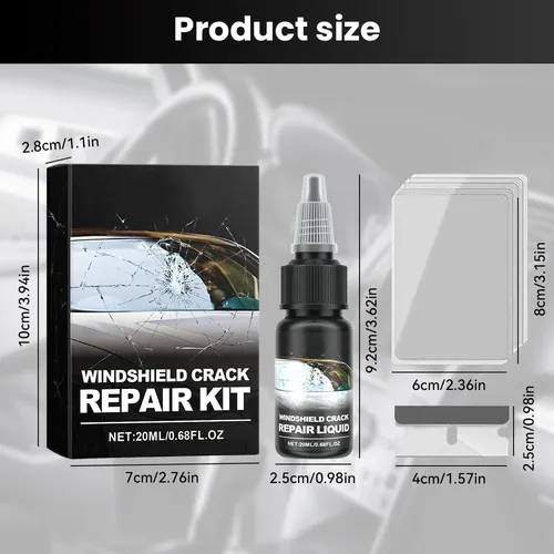 Cracks Gone Glass Repair Kit, New Windshield Crack Repair