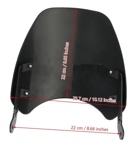 Parabrisas Para Triumph Bonneville T100 T120 Negro