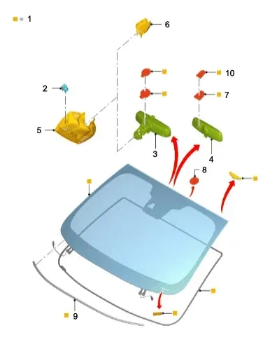 Cristal De Parabrisas Completo Ford Mondeo Híbrido 2019/2021
