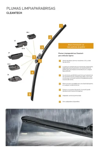 Escobilla Limpiaparabrisas Hella Cleantech 19 Pulgada 47.5cm
