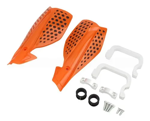 Cubierta Deflectora De Manillar Para Parabrisas De Moto Naranja