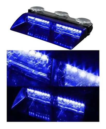 Baliza Led Azul 1109 Uso Parabrisa 16w Federal Signal