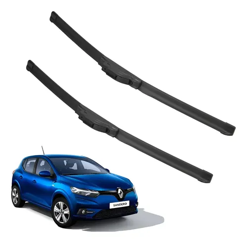 Kit 2 Escobillas Delanteras Flex Goma Sandero 2015 A 2021