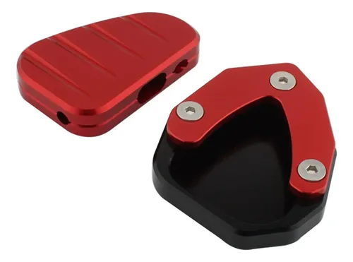 Kit Pad Trípode Lateral Moto, Accesorios Rojos
