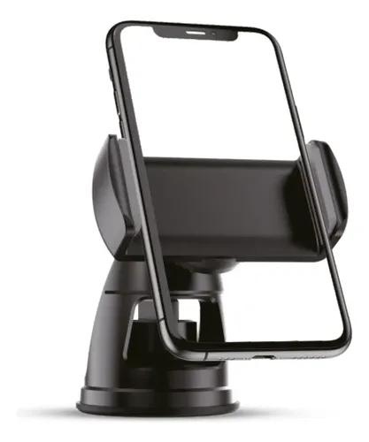 Soporte Soul Q200 Celular Auto 2 En 1 Parabrisas Y Rejilla Color Negro