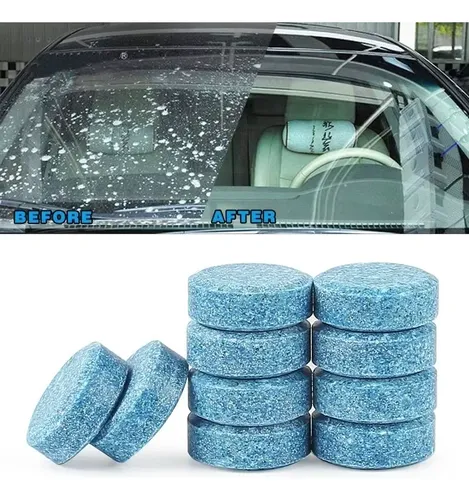 Tabletas Limpiaparabrisas Efervescentes Para Coche, 5/10/20