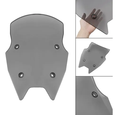 Pára-brisas Para Bmw R1200rs 15-18 R1250rs 19-24 Cinza