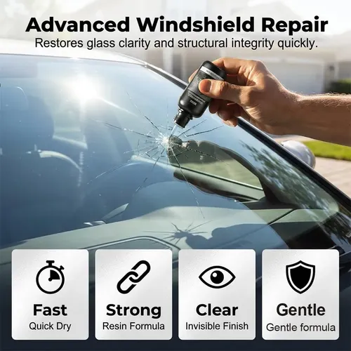 2026 Upgrade Windshield Crack Repair Kit  Auto Glass Crack