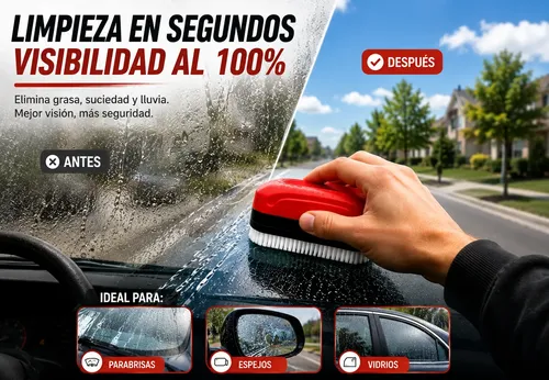 Limpiador Vidrios Auto Repele Agua Parabrisa Espejos Premium