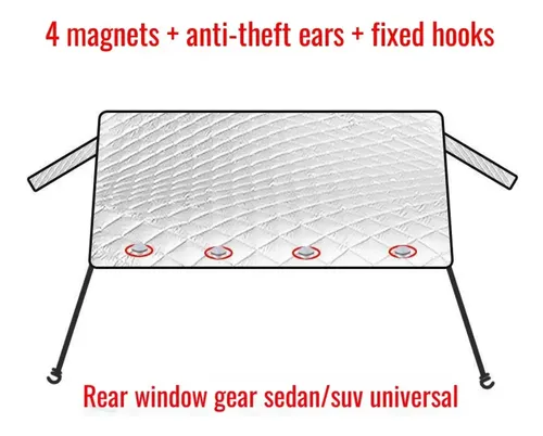 Funda De Coche, Protector Solar, Parabrisas, Clip Delgado Pa