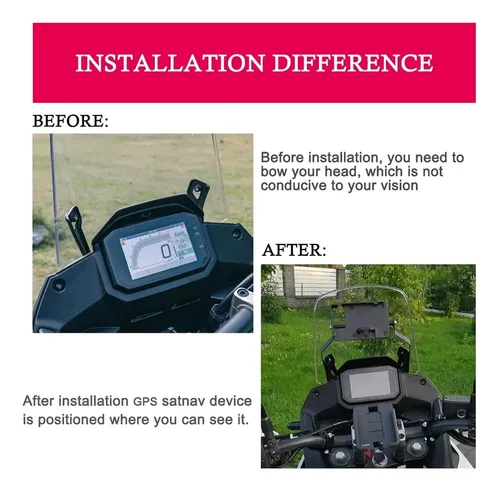 Soporte Para Parabrisas De Motocicleta, Soporte Para Gps
