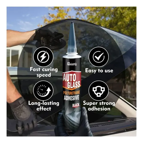 Sellador De Parabrisas Negro 310 Ml, Adhesivo Del Parabrisas