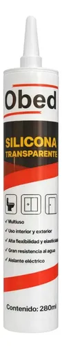 Sellador Silicona Transparente X 280 Ml Cartucho Unidad