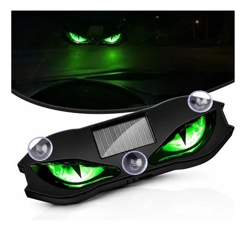 Luz Led Solar Ojos Del Diablo Para Parabrisas De Auto Con Sensor