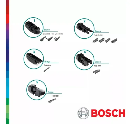 Escobillas Kit X2 Delanteras Bosch Vw Polo Hatch Virtus