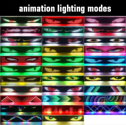2pcs Letrero Led Para Camión Con Forma De Ojo De Diablo Z