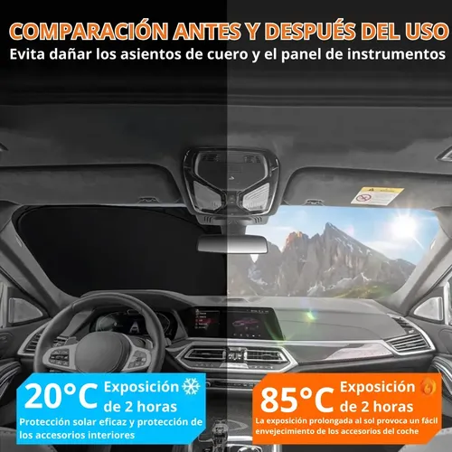 Parasol Plegable Para Auto Cubre Sol Parabrisas Antisol