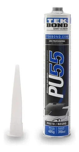 Pegamento Tekbond PU55 Barra Negro para Parabrisas y Metales 310ml
