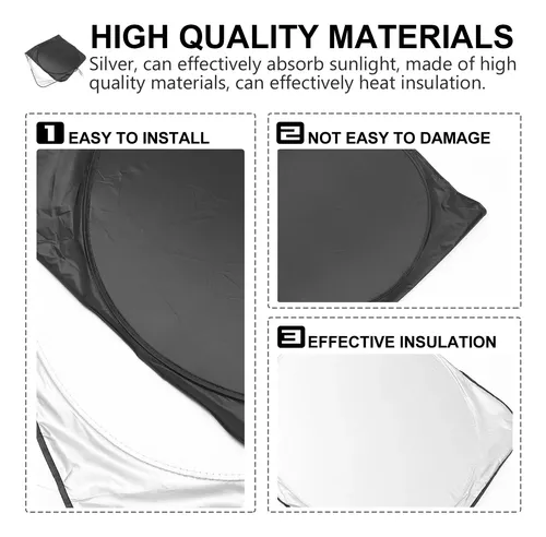 1 Pieza Sombrilla Plegable Para Coche Protector De Parabrisas Contra El Sol