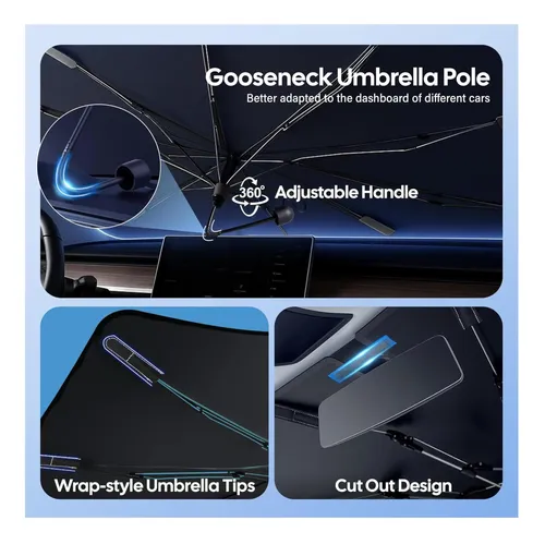 Parasol Econour Para Parabrisas: Protección Uv, Plegable