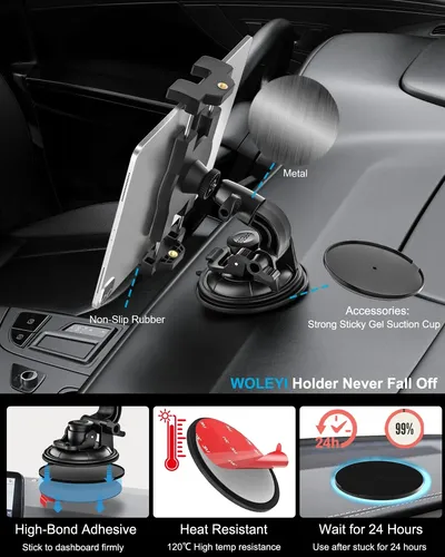 Parabrisas Woleyi Con Soporte Para Tableta De Coche Con Vent
