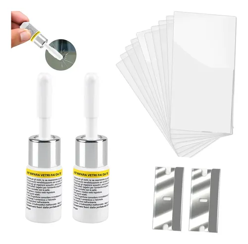 2 Kit Reparador Resina Grieta Parabrisasvidrio Cristal .