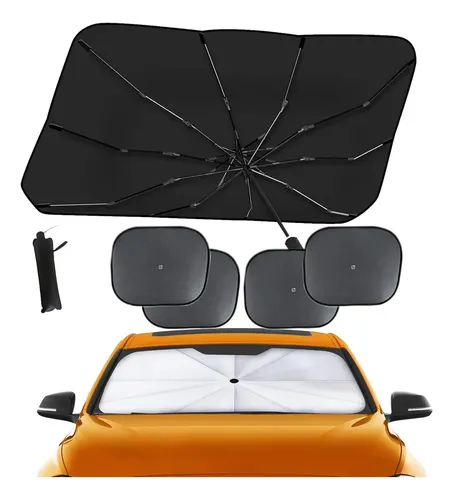 Parasol Para Auto Parabrisas, 4 Cortinas
