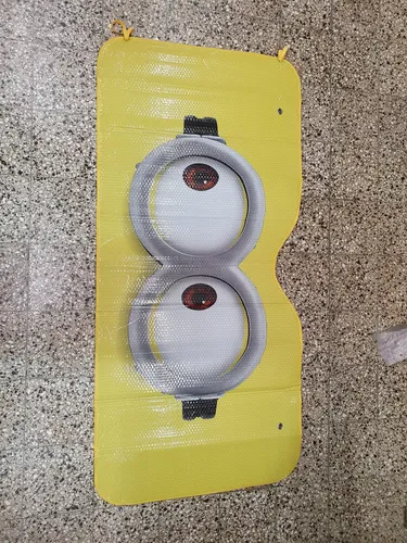 Parasol Cortina Minions Parabrisa Metalizada Ojos 150×70 Cm