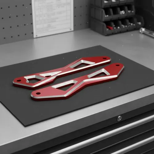 Slim Windshield Bracket Ridged Surface Negro