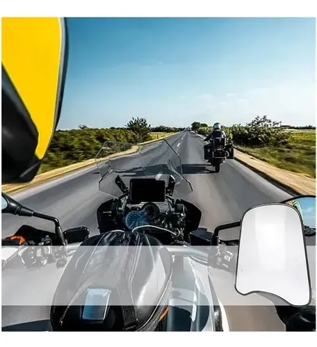 Extensor Parabrisas Moto Ajustable Con Deflector Universal F