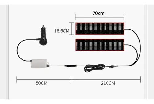 2pcs Letrero Led Para Camión Con Forma De Ojo De Diablo Z