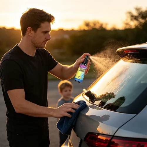 Auto Glass Cleaner 100ml Fast Drying Long-lasting Polishing