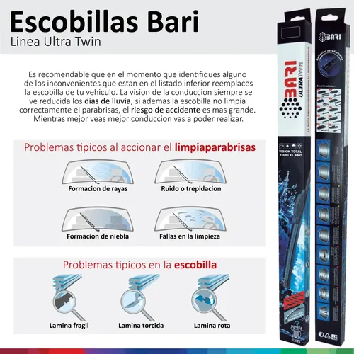 Escobillas Kit X3 Renault Clio Mio 2000/2016